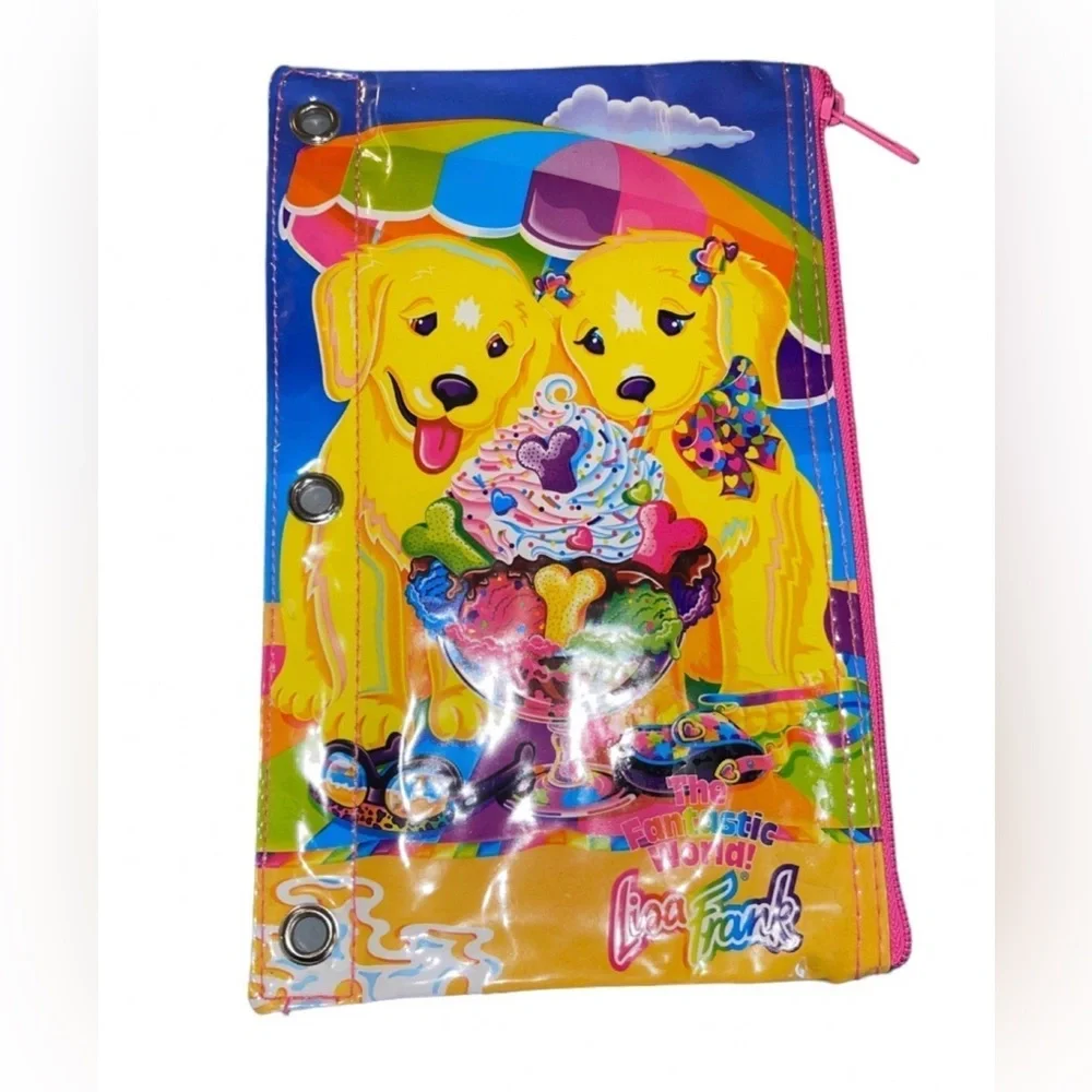 Vintage Lisa Frank Casey & Candy Ice Cream Pencil Case